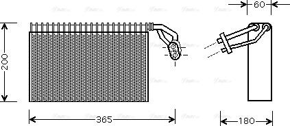 Ava Quality Cooling MS V317 - Испаритель, кондиционер autosila-amz.com