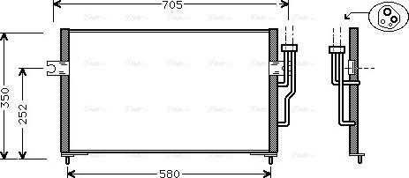 Ava Quality Cooling MT 5100 - Конденсатор кондиционера autosila-amz.com