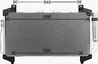 Ava Quality Cooling MT5291D - Конденсатор кондиционера autosila-amz.com