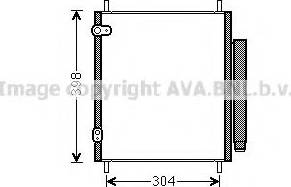 Ava Quality Cooling MT5244 - Конденсатор кондиционера autosila-amz.com