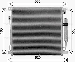 Ava Quality Cooling MT5285D - Конденсатор кондиционера autosila-amz.com