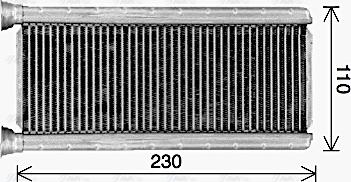 Ava Quality Cooling MT6289 - Теплообменник, отопление салона autosila-amz.com