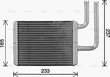 Ava Quality Cooling MT6284 - Теплообменник, отопление салона autosila-amz.com