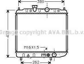 Ava Quality Cooling MT 2036 - Радиатор, охлаждение двигателя autosila-amz.com