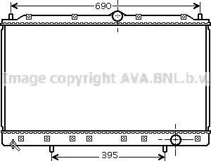 Ava Quality Cooling MT 2175 - Радиатор, охлаждение двигателя autosila-amz.com