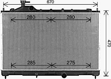 Ava Quality Cooling MT2293 - Радиатор, охлаждение двигателя autosila-amz.com