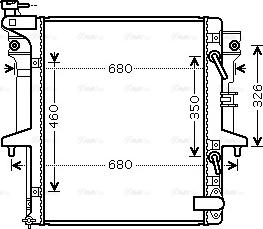 Ava Quality Cooling MT 2204 - Радиатор, охлаждение двигателя autosila-amz.com