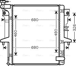 Ava Quality Cooling MTA2202 - Радиатор, охлаждение двигателя autosila-amz.com