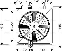 Ava Quality Cooling MT 7502 - Вентилятор, охлаждение двигателя autosila-amz.com