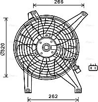 Ava Quality Cooling MT7528 - Вентилятор, охлаждение двигателя autosila-amz.com