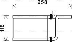 Ava Quality Cooling MTA6254 - Теплообменник, отопление салона autosila-amz.com