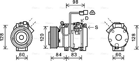 Ava Quality Cooling MTAK227 - Компрессор кондиционера autosila-amz.com