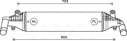Ava Quality Cooling MZ4267 - Интеркулер, теплообменник турбины autosila-amz.com