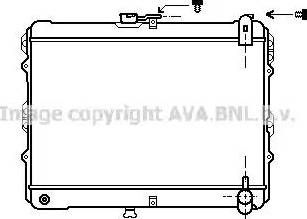 Ava Quality Cooling MZ 2058 - Радиатор, охлаждение двигателя autosila-amz.com