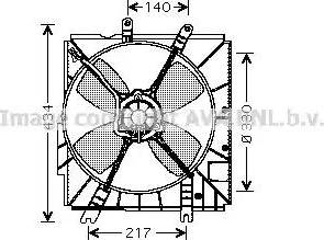 Ava Quality Cooling mz7502 - Вентилятор, охлаждение двигателя autosila-amz.com
