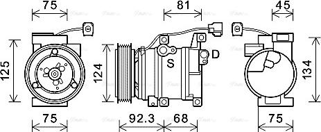 Ava Quality Cooling MZAK219 - Компрессор кондиционера autosila-amz.com