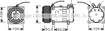 Ava Quality Cooling NHK001 - Компрессор кондиционера autosila-amz.com