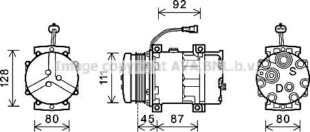 Ava Quality Cooling NHK008 - Компрессор кондиционера autosila-amz.com