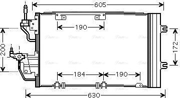 Ava Quality Cooling OL5454D - AVA OL5454D_РАДИАТОР КОНДИЦИОНЕРА! С ОСУШИТ./ OPEL ASTRA 2.0I/1.3CDTI-1.9CDTI 04> autosila-amz.com