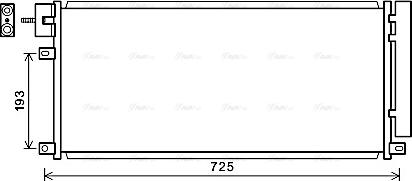 Ava Quality Cooling OL5634D - Конденсатор кондиционера autosila-amz.com