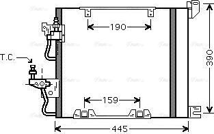 Ava Quality Cooling OL5368D - Конденсатор кондиционера autosila-amz.com