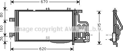 Ava Quality Cooling OL5310D - Конденсатор кондиционера autosila-amz.com