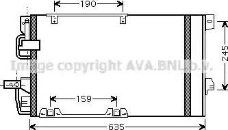 Ava Quality Cooling OL5326D - Конденсатор кондиционера autosila-amz.com