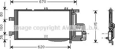 Ava Quality Cooling OL 5370 - Конденсатор кондиционера autosila-amz.com