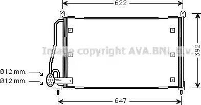 Ava Quality Cooling OL 5295 - Конденсатор кондиционера autosila-amz.com