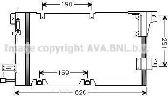 Ava Quality Cooling OL5251D - Конденсатор кондиционера autosila-amz.com