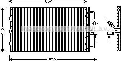 Ava Quality Cooling OL 5267 - Радиатор кондиционера autosila-amz.com