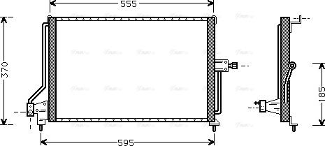 Ava Quality Cooling OL 5209 - Конденсатор кондиционера autosila-amz.com