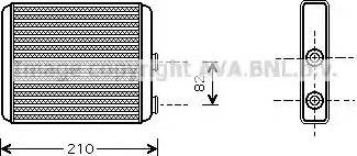 Ava Quality Cooling OL 6353 - Теплообменник, отопление салона autosila-amz.com