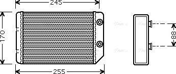 Ava Quality Cooling OL 6314 - Теплообменник, отопление салона autosila-amz.com