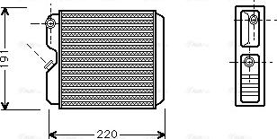 Ava Quality Cooling OL 6240 - Теплообменник, отопление салона autosila-amz.com