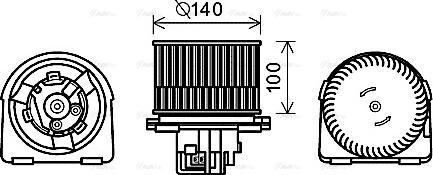 Ava Quality Cooling OL8617 - Вентилятор салона autosila-amz.com