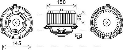 Ava Quality Cooling OL8674 - Вентилятор салона autosila-amz.com
