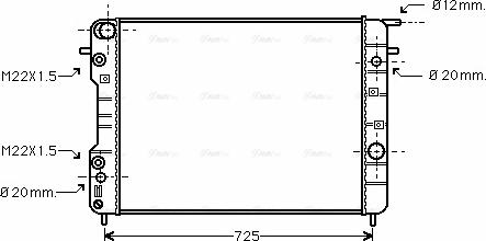 Ava Quality Cooling OL 2406 - Радиатор, охлаждение двигателя autosila-amz.com