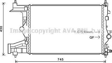 Ava Quality Cooling OL 2484 - Радиатор, охлаждение двигателя autosila-amz.com