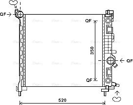 Ava Quality Cooling OL2567 - Радиатор, охлаждение двигателя autosila-amz.com