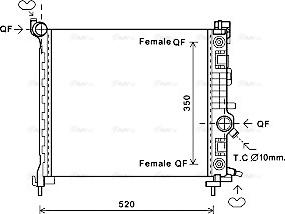 Ava Quality Cooling OL2681 - Радиатор, охлаждение двигателя autosila-amz.com