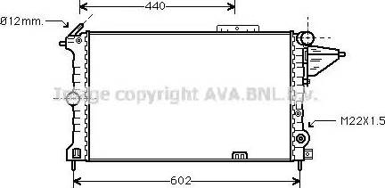 Ava Quality Cooling OL 2119 - Радиатор, охлаждение двигателя autosila-amz.com