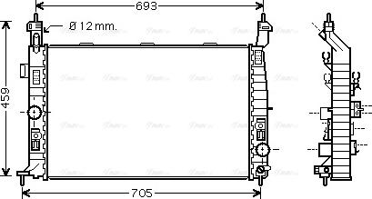 Ava Quality Cooling OL 2348 - Радиатор, охлаждение двигателя autosila-amz.com