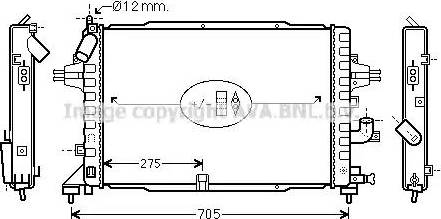 Ava Quality Cooling OL 2383 - Радиатор, охлаждение двигателя autosila-amz.com