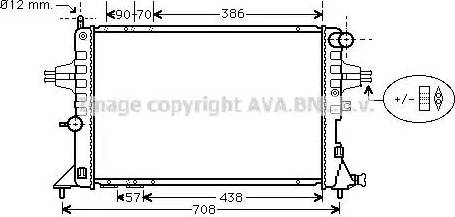 Ava Quality Cooling OL 2252 - Радиатор, охлаждение двигателя autosila-amz.com