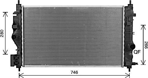 Ava Quality Cooling OL2701 - Радиатор, охлаждение двигателя autosila-amz.com