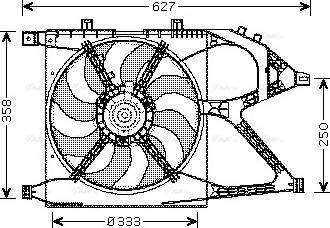 Ava Quality Cooling OL 7519 - Вентилятор, охлаждение двигателя autosila-amz.com