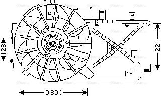 Ava Quality Cooling OL 7516 - Вентилятор, охлаждение двигателя autosila-amz.com