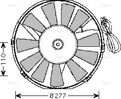 Ava Quality Cooling OL 7523 - Вентилятор, охлаждение двигателя autosila-amz.com