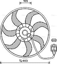 Ava Quality Cooling OL7657 - Вентилятор, охлаждение двигателя autosila-amz.com